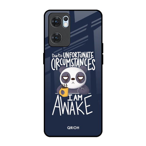Struggling Panda Oppo Reno7 5G Glass Back Cover Online