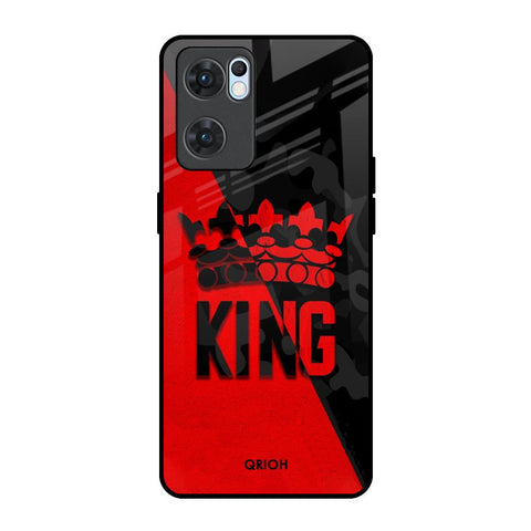 I Am A King Oppo Reno7 5G Glass Back Cover Online