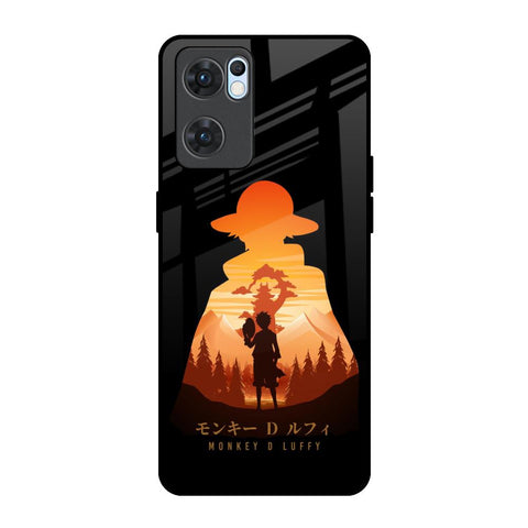 Luffy One Piece Oppo Reno7 5G Glass Back Cover Online