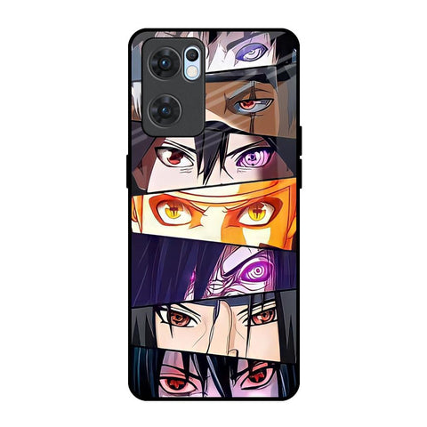 Anime Eyes Oppo Reno7 5G Glass Back Cover Online