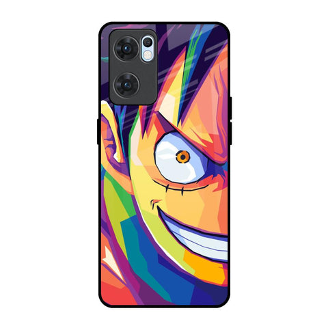 Monkey Wpap Pop Art Oppo Reno7 5G Glass Back Cover Online