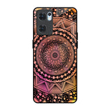 Floral Mandala Oppo Reno7 5G Glass Back Cover Online