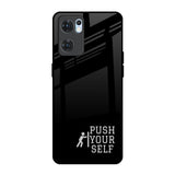 Push Your Self Oppo Reno7 5G Glass Back Cover Online