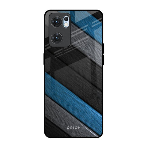 Multicolor Wooden Effect Oppo Reno7 5G Glass Back Cover Online