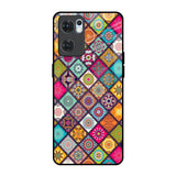 Multicolor Mandala Oppo Reno7 5G Glass Back Cover Online