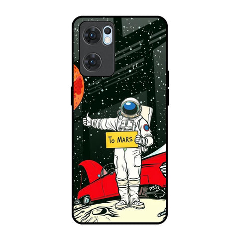 Astronaut on Mars Oppo Reno7 5G Glass Back Cover Online