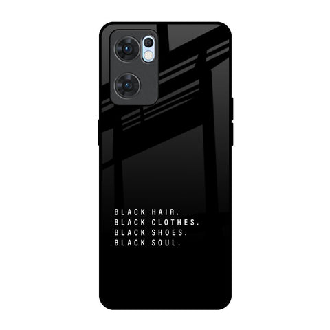 Black Soul Oppo Reno7 5G Glass Back Cover Online