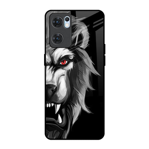 Wild Lion Oppo Reno7 5G Glass Back Cover Online