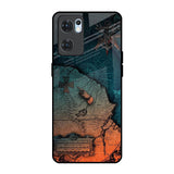 Geographical Map Oppo Reno7 5G Glass Back Cover Online