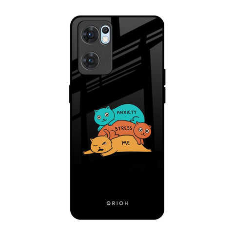 Anxiety Stress Oppo Reno7 5G Glass Back Cover Online