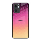 Geometric Pink Diamond Oppo Reno7 5G Glass Back Cover Online