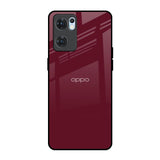Classic Burgundy Oppo Reno7 5G Glass Back Cover Online