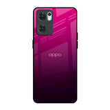 Purple Ombre Pattern Oppo Reno7 5G Glass Back Cover Online