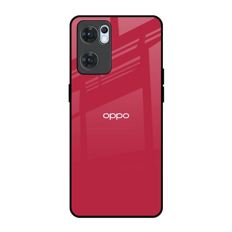 Solo Maroon Oppo Reno7 5G Glass Back Cover Online