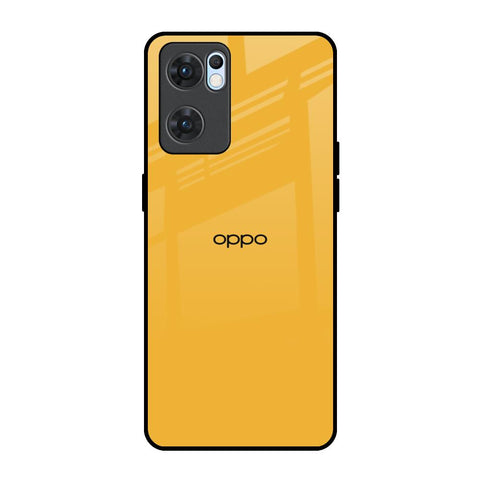 Fluorescent Yellow Oppo Reno7 5G Glass Back Cover Online