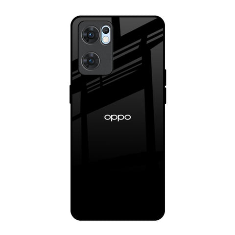 Jet Black Oppo Reno7 5G Glass Back Cover Online