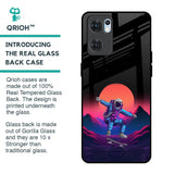 Retro Astronaut Glass Case for Oppo Reno7 5G