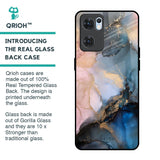 Marble Ink Abstract Glass Case for Oppo Reno7 5G