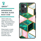 Seamless Green Marble Glass Case for Oppo Reno7 5G