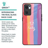 Lucky Abstract Glass Case for Oppo Reno7 5G