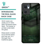 Green Leather Glass Case for Oppo Reno7 5G