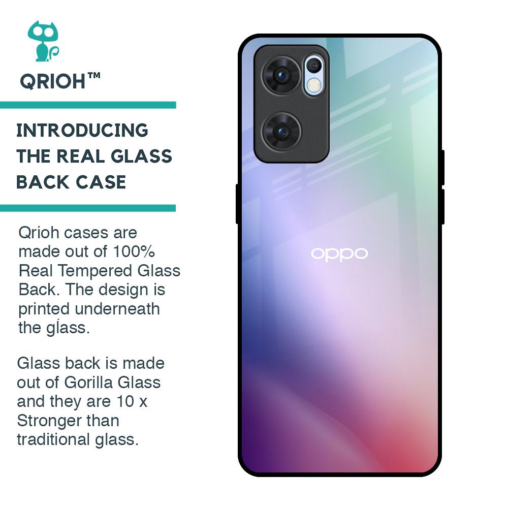 Abstract Holographic Glass Case for Oppo Reno7 5G