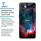 Brush Art Glass Case For Oppo Reno7 5G