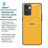 Fluorescent Yellow Glass case for Oppo Reno7 5G