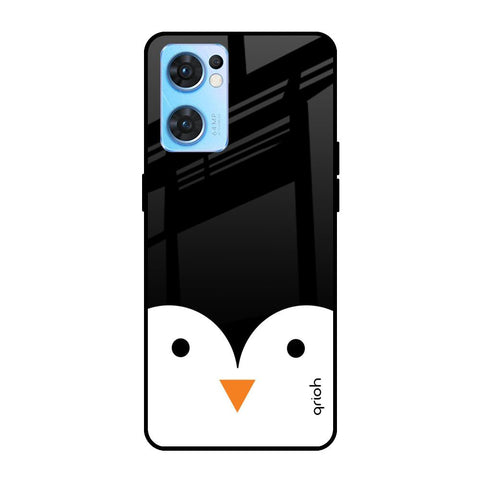 Cute Penguin Oppo Reno7 5G Glass Cases & Covers Online