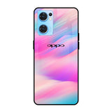 Colorful Waves Oppo Reno7 5G Glass Cases & Covers Online