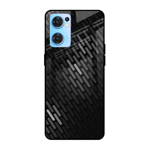 Dark Abstract Pattern Oppo Reno7 5G Glass Cases & Covers Online