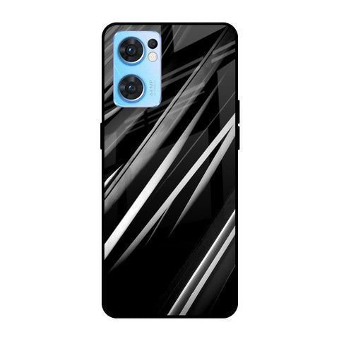 Black & Grey Gradient Oppo Reno7 5G Glass Cases & Covers Online