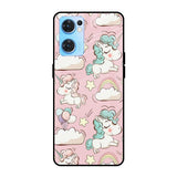 Balloon Unicorn Oppo Reno7 5G Glass Cases & Covers Online