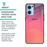 Sunset Orange Glass Case for Oppo Reno7 5G