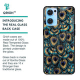 Peacock Feathers Glass case for Oppo Reno7 5G