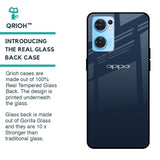 Overshadow Blue Glass Case For Oppo Reno7 5G