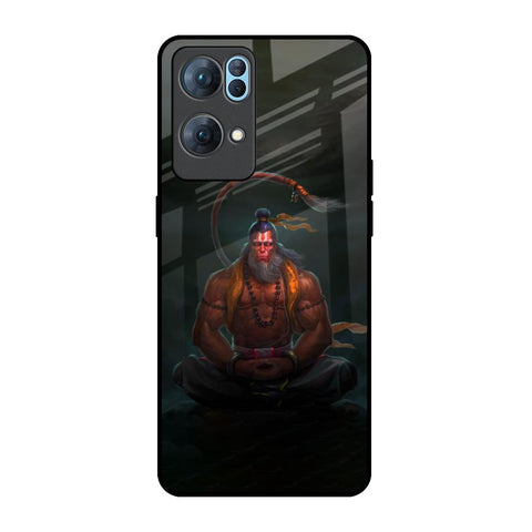 Lord Hanuman Animated Oppo Reno7 Pro 5G Glass Back Cover Online