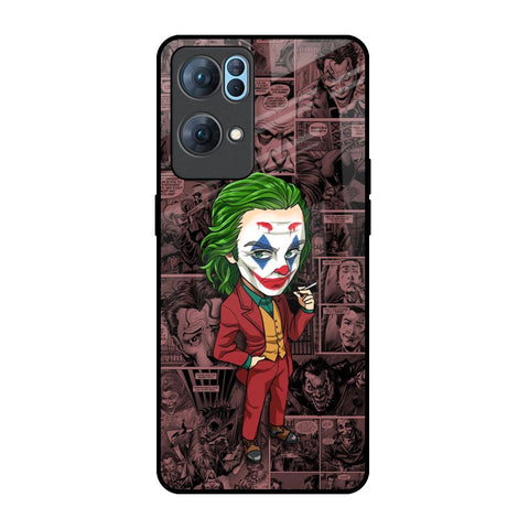 Joker Cartoon Oppo Reno7 Pro 5G Glass Back Cover Online