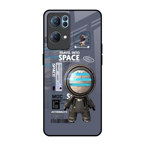 Space Travel Oppo Reno7 Pro 5G Glass Back Cover Online