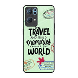 Travel Stamps Oppo Reno7 Pro 5G Glass Back Cover Online