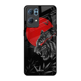 Red Moon Tiger Oppo Reno7 Pro 5G Glass Back Cover Online