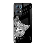 Kitten Mandala Oppo Reno7 Pro 5G Glass Back Cover Online