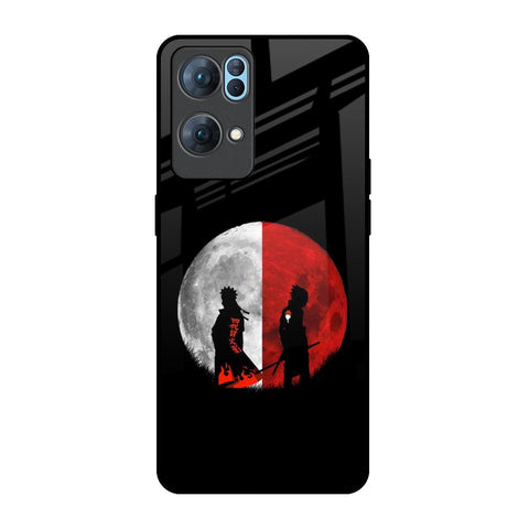 Anime Red Moon Oppo Reno7 Pro 5G Glass Back Cover Online