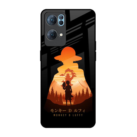 Luffy One Piece Oppo Reno7 Pro 5G Glass Back Cover Online