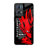 Red Vegeta Oppo Reno7 Pro 5G Glass Back Cover Online