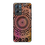 Floral Mandala Oppo Reno7 Pro 5G Glass Back Cover Online