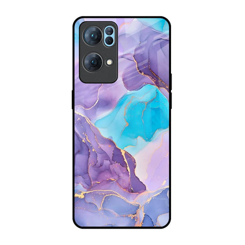 Alcohol ink Marble Oppo Reno7 Pro 5G Glass Back Cover Online