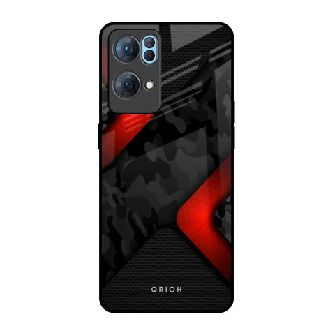 Modern Camo Abstract Oppo Reno7 Pro 5G Glass Back Cover Online