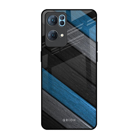 Multicolor Wooden Effect Oppo Reno7 Pro 5G Glass Back Cover Online