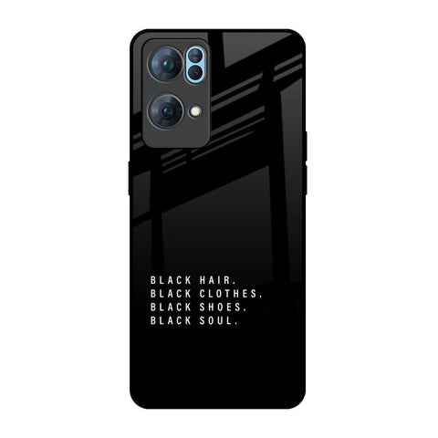 Black Soul Oppo Reno7 Pro 5G Glass Back Cover Online